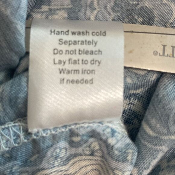 NorthStyle V-Neck Pleated Boho Geometric Pattern 3/4 Sleeve Tunic Size Medium - Picture 9 of 9